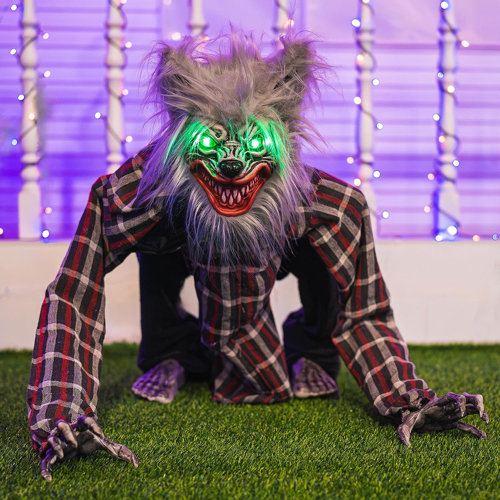 The Holiday Aisle® Animatronic Werewolf Halloween Decorations, Animated